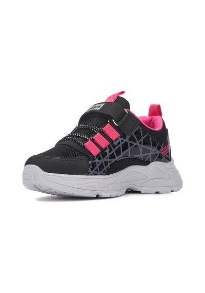 Günlük Çocuk Unisex Sneaker Nefes Alabilen Lastik Bağcıklı Cırt Cırtlı Hafif Esnek Ayakkabı 0013 Siyah - Fuşya Günlük Çocuk Unisex Sneaker Nefes Alabilen Lastik Bağcıklı Cırt Cırtlı Hafif Esnek Ayakkabı 0013 Siyah - Fuşya