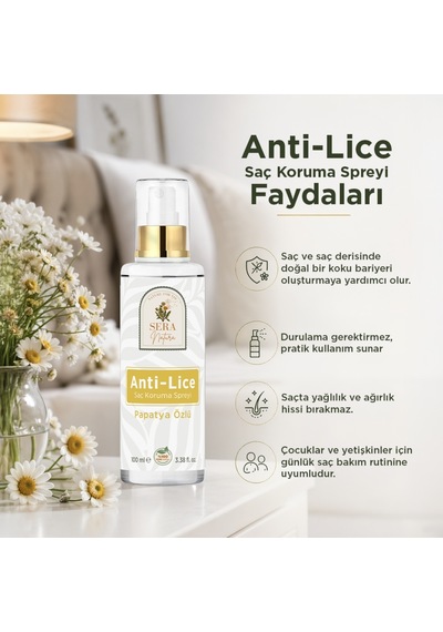 Sera Natura Anti-Lice Papatya Özlü Saç Koruma Spreyi 100 ML