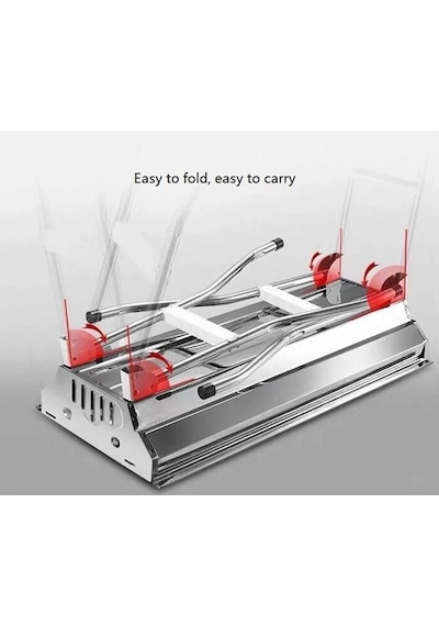 Madfox Grillmate Portatif Katlanır Bbq Mangal Silver Çok Renkli