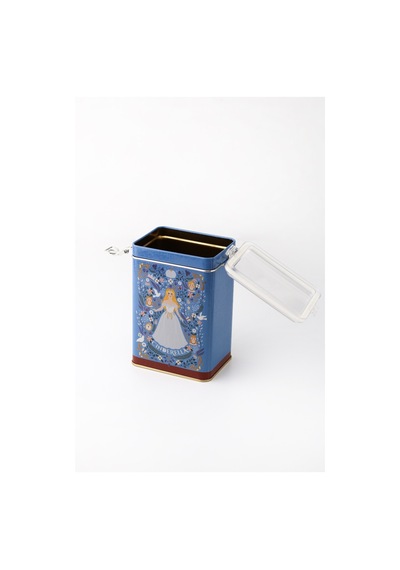 Tales Cinderella Desenli Kilitli Kapaklı Dikdörtgen Metal Saklama Kabı 7.5 x 10 x 15 CM 1 L Çok Renkli