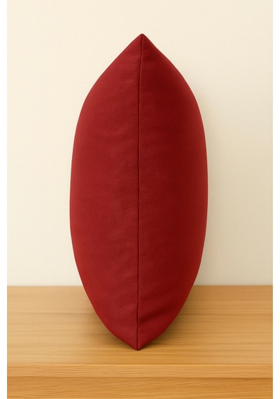 Luna Serisi Kadife Dokulu Kırlent Kılıfı 45 X 45 Cm - Bordo