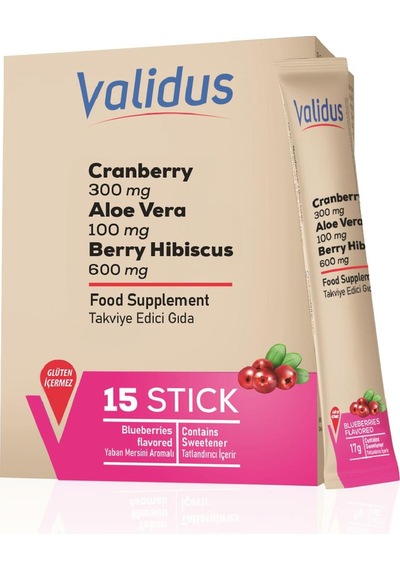 Cranberry + Aloe Vera + Tea Tree + Hibiscus + Bearberry + D-mannos 15 Stick