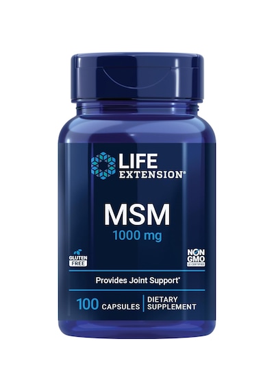 Life Extension Msm 1000 Mg Methylsulfonylmethane Joints Antioxidant Support 100 Caps