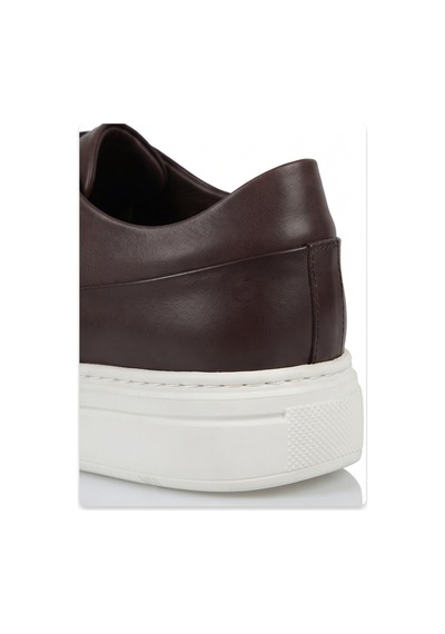 Crc Ayakkabı Crc Beyaz Şık %100 Hakiki Deri Sneakers Sole Günlük Ayakkabı Bordo