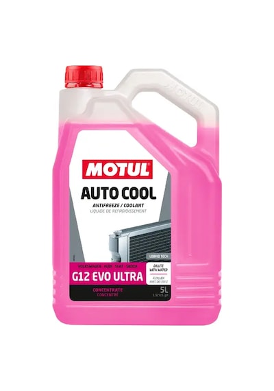 Motul Auto Cool G12 Evo Ultra 5 L Konsantre Antifriz Pembe