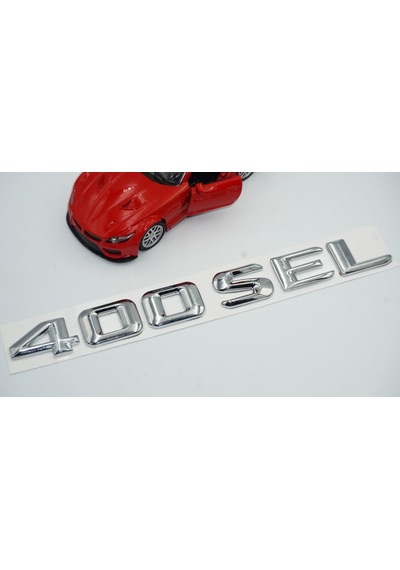 400 SEL Bagaj Krom Metal 3M 3D Yazı Logo