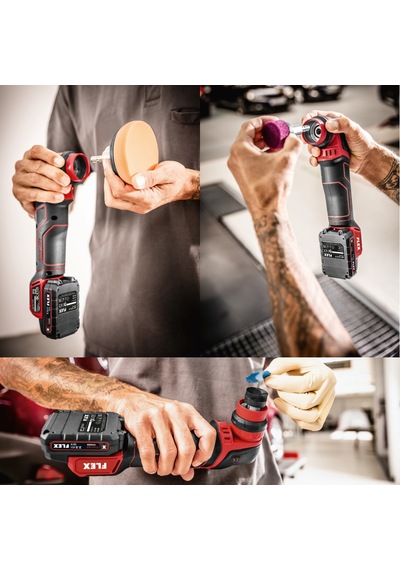 Flex Pxe 80 12v-ec Set Rotary/orbital Akülü Nano Polisaj Makinesi Seti Mini Şarjlı Pasta Cila