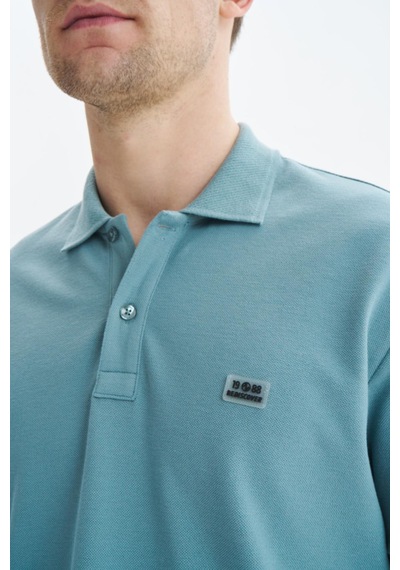 AR-MA Arma Erkek Regular Fit Basic % 100 Pamuk Pike Polo Yaka Tişört Y29374354102 Mavi