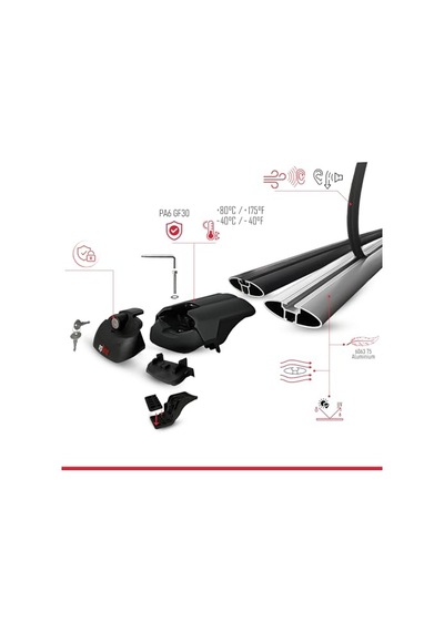 Accessorypart Porsche Cayenne 2003-2011 Arası İle Uyumlu Ace-1 Ara Atkı Tavan Barı Siyah 3 Adet Bar
