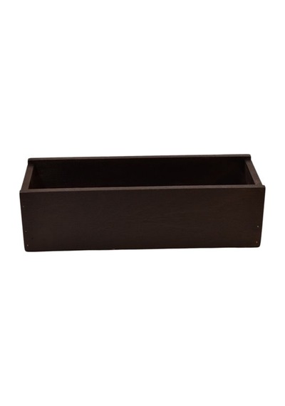 Siyah Ahşap Organizer 32x11x9cm Çok Amaçlı Kullanım