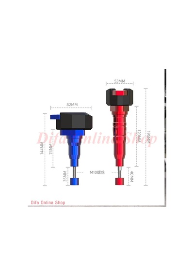 Merpa Motosiklet Motor/Şase Koruma Takozu Profesynl 144mm Kırmızı