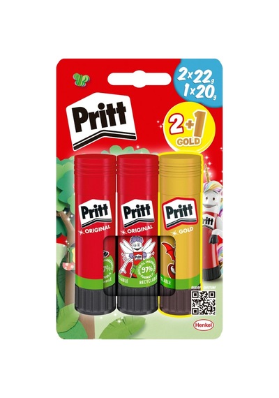 Pritt Stick Yapıştırıcı 2x22 G + 20 G Gold 4 Adet