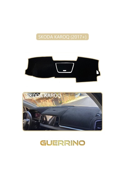 Skoda Karoq 2017+torpido Koruma Halısı Bej Kenar