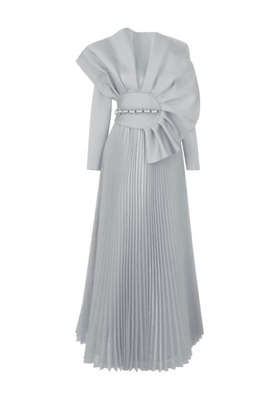 Vıolanda Dress Gümüş Gümüş
