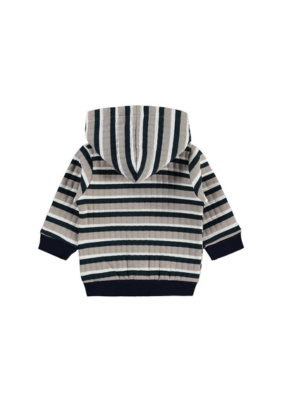 Civil Baby Crew Nakışlı 6-18 Ay Hırka - Bej Açık Vizon