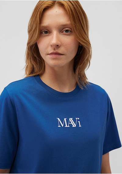 Mavi - Mavi Logo Baskılı Lacivert Tişört 1611594-82625 Lacivert