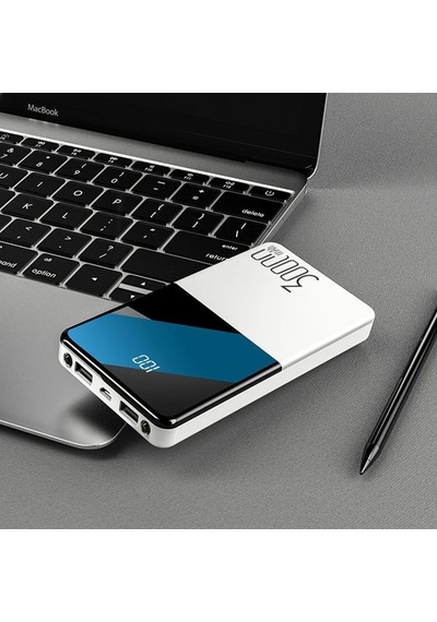30.000 mah taşınabilir dijital göstergeli şarj cihazı powerbank