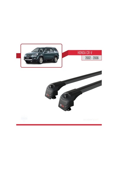 Honda Cr-v 2002-2006 Arası İle Uyumlu Ace-2 Ara Atkı Tavan Barı Siyah