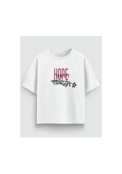 Yolo Street Oversize Hope High Şövalye Gül Baskılı Unisex Tişört %100 Pamuk Streetwear Beyaz1 Yolo Street Oversize Hope High Şövalye Gül Baskılı Unisex Tişört %100 Pamuk Streetwear Beyaz1