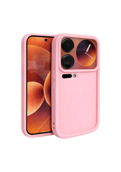 Mi 17 Pro Max Uyumlu Kamera Çıkıntılı Mat Silikon Telefon Kılıfı Pembe