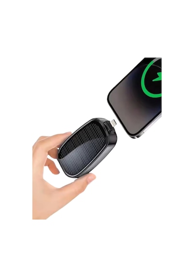 Ultra Hafif Güneş Enerjili Powerbank Anahtarlık Uyumlu Altın