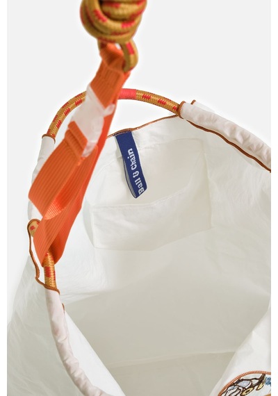 K&s Orta Boy Desenli Tote Çanta Turuncu