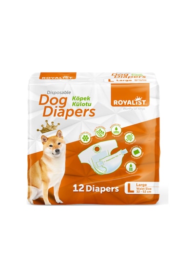 Köpek Külodu Large 32-52 Cm 8-14 Kg Dog Diapers 12'li