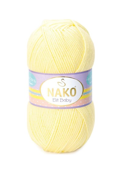 Elit Baby - 3664 Limonata - 5'li Paket - 100gr/250m - Bebek İpi - Anti Pilling Tüylenmez İp