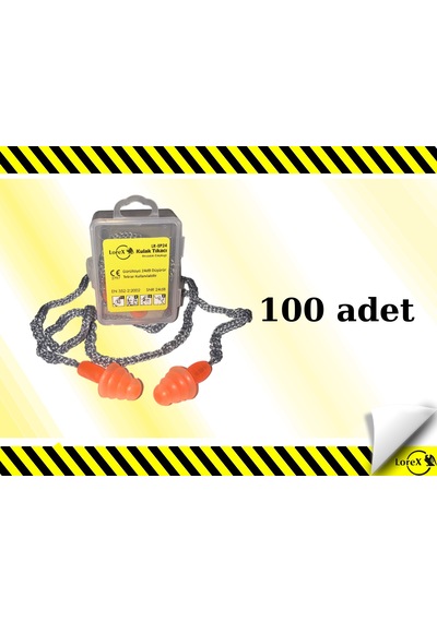 Lorex Lr-ep24 Çam Tipi Kordonlu Kulak Tıkacı 100 Adet