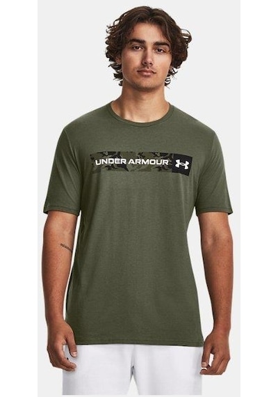 Under Armour Ua Camo Chest Stripe Ss Erkek T-shirt-28305-yeşil