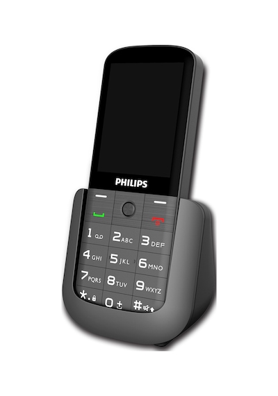 Philips Xenium E227 Kameralı Çift SIM Kartlı Tuşlu Cep Telefonu Siyah
