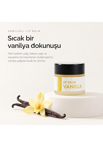 Tr Vanilyalı Lip Balm - Nemlendirici Dudak Kremi 10 Ml