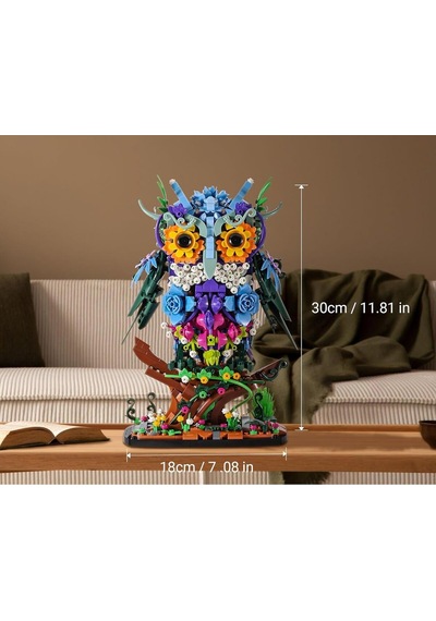 Sillbird Baykuş Yapım Oyuncağı,1193 Parça, Yetişkinler Ve 8+ Yaş Çocuklar Için Yaratıcı Hediye Üç Boyutlu Puzzle