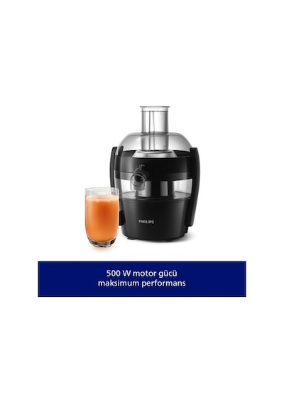 Katı Meyve Sıkacağı 500w Güç, 1.5 Litre Kapasite, Hızlı Temizleme Özelliği