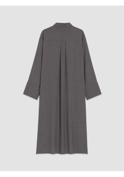Lcw Modest Antrasit Modal Karışımlı Oversize Kadın Gömlek Tunik