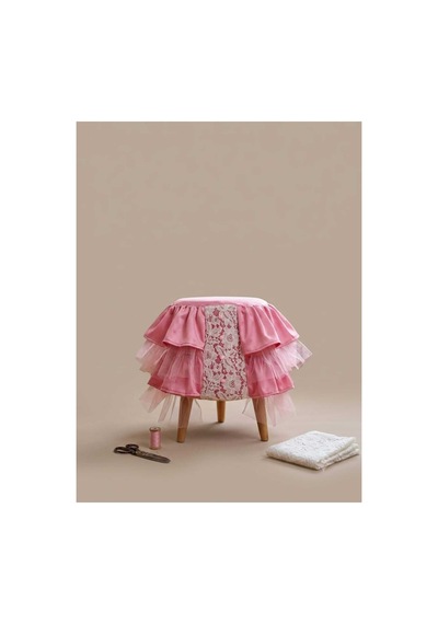 Puf Çocuk Odası Genç Odası Pufu Makyaj Pufu Pembe/koyu Açık Pembe/koyu Açık