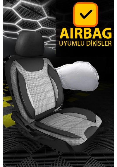 Mercedes E Serisi 2013 Ve Sonrası Uyumlu Soft Alkantra 7 Parça Süet Oto Koltuk Minderi Terletmez Gri