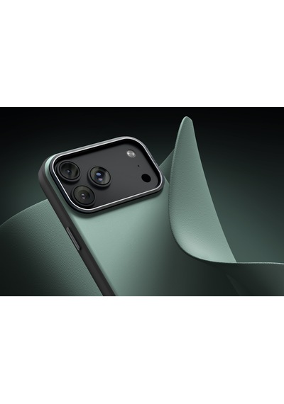 Apple iPhone Uyumlu 18 Pro Kılıf Lyden Ds Çift Tonlu Vegan Deri Magsafe Özel Tasarım Koruyucu Şık Kapak Kahverengi