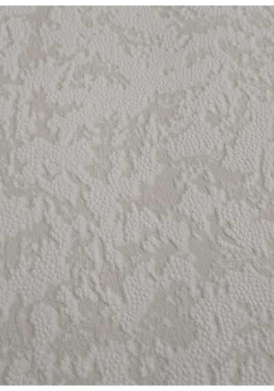 Kendinden Desenli Kabartmalı Silinebilir Duvar Kağıdı 53 Cm Genişliğinde 10 Metre Uzunluğunda Beyaz