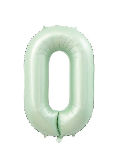 Yeşil 0 Rakam Folyo Balon 76cm Yeşil