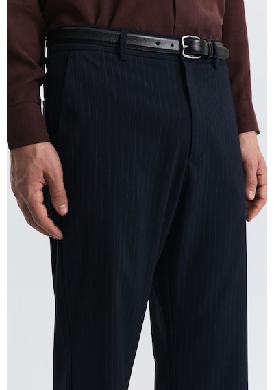 Antioch Crop Fit Çizgili Takım Lacivert