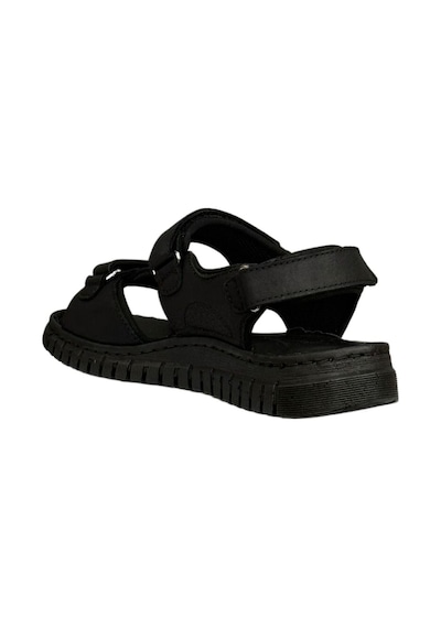 Forelli 38506 Arya-g Siyah Kadın Comfort Deri Sandalet