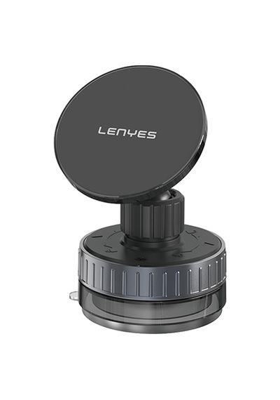 Lenyes Cr192 Vakum Özellikli 360 Derece Dönebilen Magnetik Telefon Tutucu Siyah