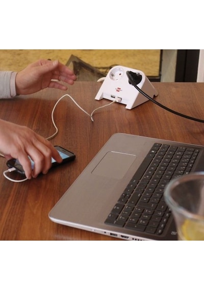 Brennenstuhl 2x Usb 2.0 2100 Amper Hızlı Şarj Özellikli 2'li Priz