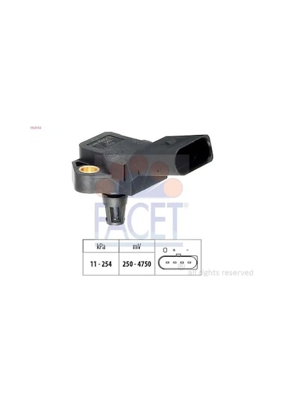 Vw Jetta 4 Map Sensoru 1.4 2011-2015 Caxa Cmsb Facet 103112
