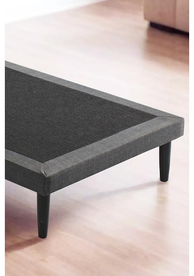 Niron Slim Baza Ve Başlık Takımı 90x190 Tek Kişilik Gri Kumaş Kaplı Metal Karyola Ve Başlık Seti Niron Slim Baza Ve Başlık Takımı 90x190 Tek Kişilik Gri Kumaş Kaplı Metal Karyola Ve Başlık Seti