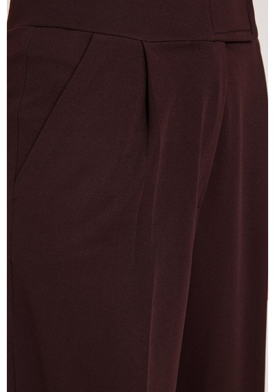 Tudors Kadın Regular Fit Klasik Kesim Cırt Kapamalı Geniş Paça Kahverengi Pantolon-39575 Kahverengi Tudors Kadın Regular Fit Klasik Kesim Cırt Kapamalı Geniş Paça Kahverengi Pantolon-39575 Kahverengi