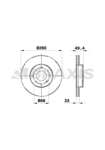 Braxıs Ae0144 Fren Diski On 402062f500 4020655f01 - 2 Adettir