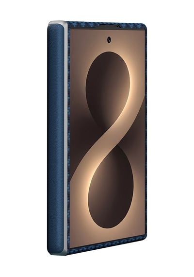 Galaxy Z Fold 8 Benks Armorair Armorgrid Grand Combo Üçlü Aksesuar Seti Karbon Kapak + Film Mavi