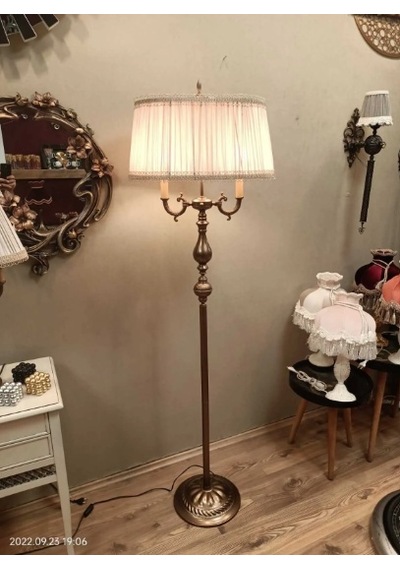 Ottoman Lambader Bronz Ayak Vizon Şapka 170cm.
